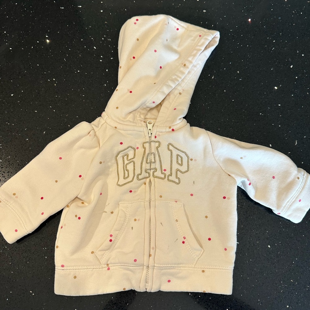 Baby Gap Girls Polka Dot Sweatshirt